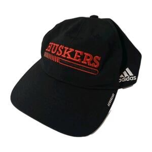 Black nebraska cornhuskers Adidas Hat Aeroready College Sports One Size
